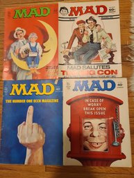 4 MAD Magazines Jan., June, April And December 1974