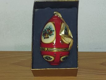 Mr Christmas Valerie Musical Egg Ornament
