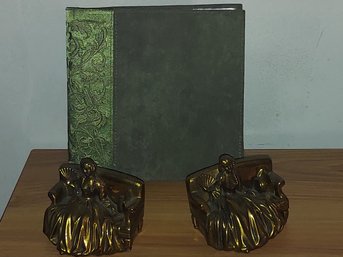 Victorian Bookends Ladies In Chairs  5' X 4' And Sonoma Life Style Photo Album