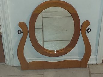 Oval Shaped Dresser Top Mirror