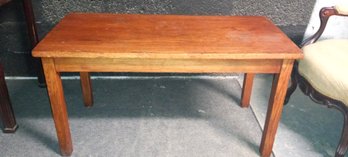 Nice Vintage Oak Table One Inch Thick Top     212/CVBK