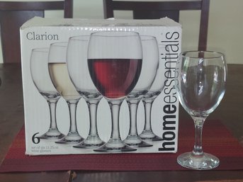 Home Essentials CLARION Set Of 6 Wine Glasses