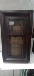 Antique Clock Case With The Weights For Parts.  WAD