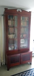 Beautiful Antique Six Shelf Bookcase And Cabinet