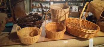 Beautiful Lot Of Vintage Hand Made Baskets