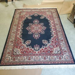 Large Area Carpet In Beautiful Blues & Reds 8' X 5.5'