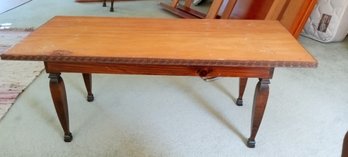 Vintage Mid Century Coffee Table With Unfinished Top