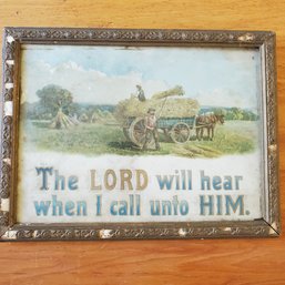 Vintage Religious Print With Lovely Saying    NC/WA-A