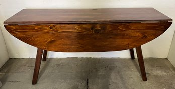 Hand Crafted Pine Drop Leaf Table