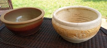 Nice Vintage Outdoor Ceramic Planters.