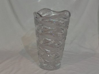 Crystal Oval Contemporary Vase