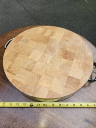 15 In Round Butcher Block, 2.5 In Thick