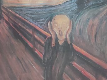 The Scream Framed On Canvas By Edvard Munch 1893