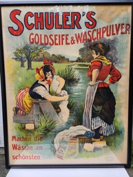 Antique German Schuler's Soap Poster