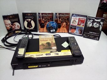 SONY DVD/VIDEO MP3 Playback Player # DVP-NS315, With Remote, 10 DVDs & 2 Cassettes NC/CVBK