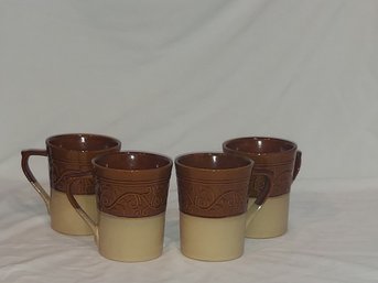 Set Of 4 Signature Living Coffee Mugs