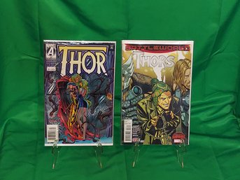 MARVEL Comics MIGHTY THOR #493 And THORS Battleworld #3 Near Mint