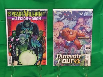 MARVEL Comics FANTASTIC FOUR Point Of Origin Part 3 And DC Comics JUSTICE LEAGUE Year Of The Villain Near Mint