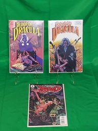 APPLE Comics BLOOD OF DRACULA #1 & #2 And DARK HORSE Comics OUT FOR BLOOD #1