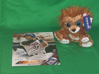 TOPPS Nww York Mets MLB MIKE PIAZZA Number Retirement & Forever Collectibles Stuffed Animal