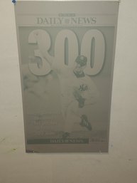 DAILY NEWS ROGER CLEMENS 300 WINS Alluminum POSTER 2003