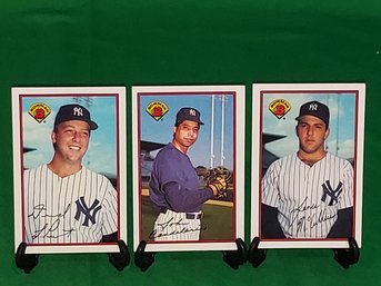 BOWMAN New York Yankees '89 LANCE McCULLERS, DAVE LaPOINT & JOHN CANDELARIA