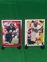 Upper Deck '92 CARL PICKENS Rookie & SCORE '02 LUKE STALEY Rookie