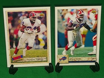 Upper Deck '92 Buffalo Bills THURMAN THOMAS & BRUCE SMITH