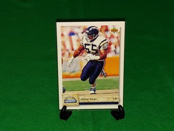 Upper Deck '92 San Diego Chargers JUNIOR SEAU