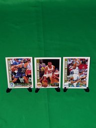 Skybox '93 CHRISTIAN LAETTNER, ROBERT HORRY & LITTERIAL GREEN Rookie Cards