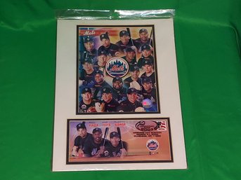 New York Mets 2003 Opening Day Matted Team Collage