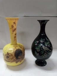 Lovely Vintage Asian Inspired Vases MELB G / D4