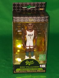 ZION WILLIAMSON, NBA NEW ORLEANS,  FUNKO PREMIUM GOLD NEW IN BOX