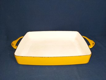 Bright Yellow Dansk Designs France Casserole Dish / Baking Pan