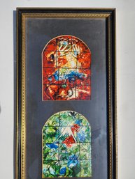 Mark Chagall Jerusalem Windows (3) Framed