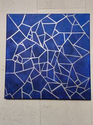 Contemporary Sara Hirschhorn Fracture Oil On Canvas Painting