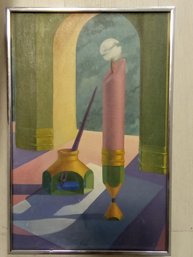 Vintage  Frederic C. KAPLAN OIL ON CANVAS PAINTING