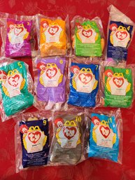 1998 McDonald's Beanie Baby Toys 1-11 Unopened