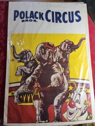 27.5 By 41.5 Polack Bros Circus Vintage Poster