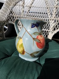 Pitcher With Fruit Design, Mesa International