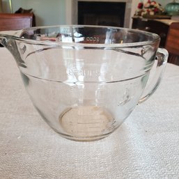 Vintage Anchor Hocking Batter Pour Bowl- 8 Cups/ 2 Quarts,  2000ml / 2 Litre