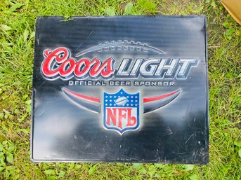 Tin Coors Light NFL Sign 24x28