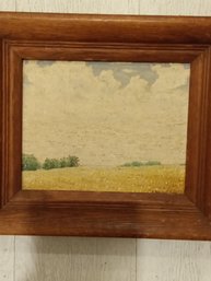 Vintage 1950 S.davidson Oil On Board Painting