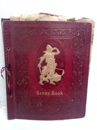 Large Vintage Scrap Book With Collected Ephemera/vintage Papers   NC/C4