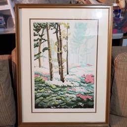 Beautiful Lithograph Signed By The Artist Dorothea Travers. Ltd Ed. With Cert Of Authenticity. Double Matted.