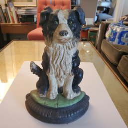 Cast Iron Dog Doorstop