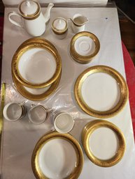 Gold Rim Imperial China Set