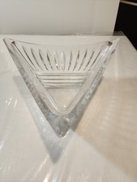 10 In Triangle Crystal Bowl