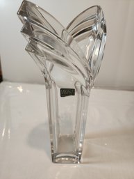 12 In Mikasa Wide Mouth Crystal Vase