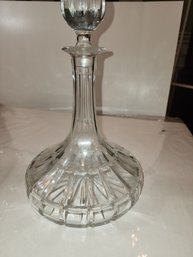 11 In Towle Crystal Decanter Straight Pattern